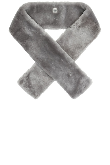 Shearling Tuxedo Scarf