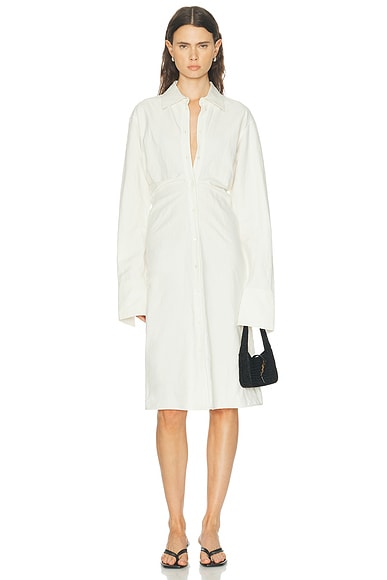 Slouch Cotton Shirt Dress