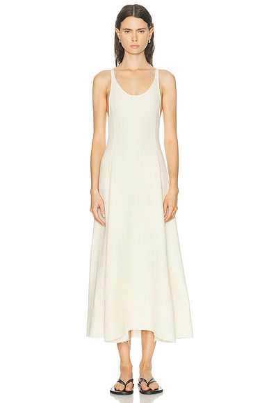 Sculpted Cotton Dress