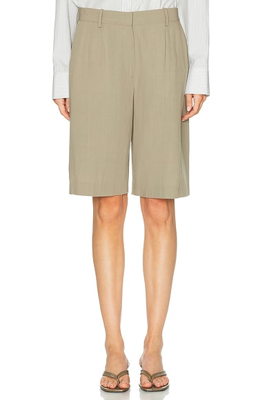 Toteme Wide Fluid Short in Taupe