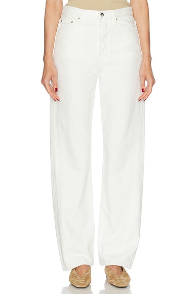 Twisted Seam Full Length in Off White