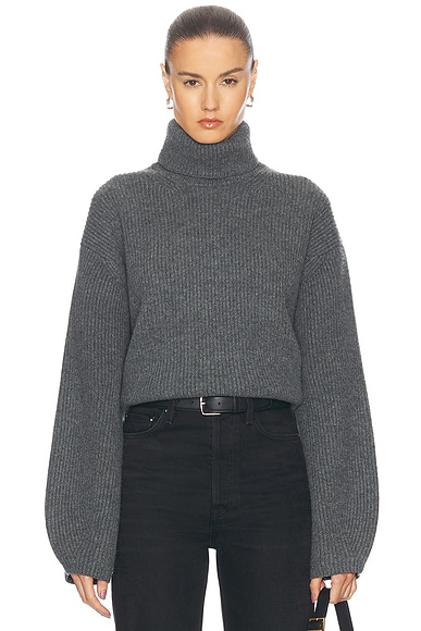 Ribbed Turtleneck Sweater