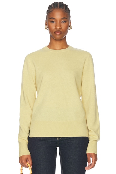 Acne Studios Dramatic Mohair Sweater in Light Yellow FWRD