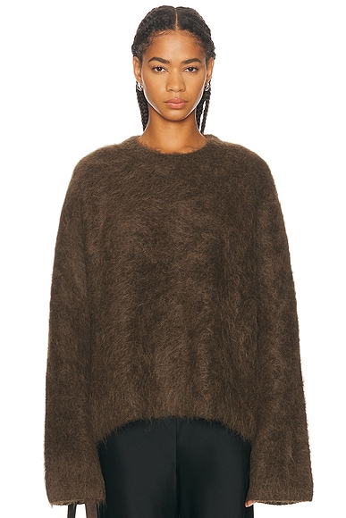 Boxy Alpaca Knit Sweater