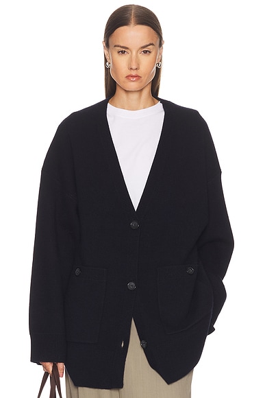 Toteme Longline Cardigan in Navy