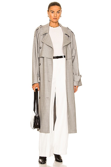 Tailoring Wool Trench Coat
