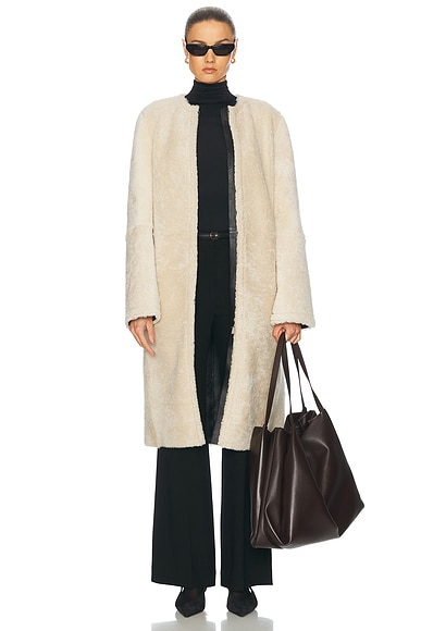 Zipped Teddy Shearling Coat
