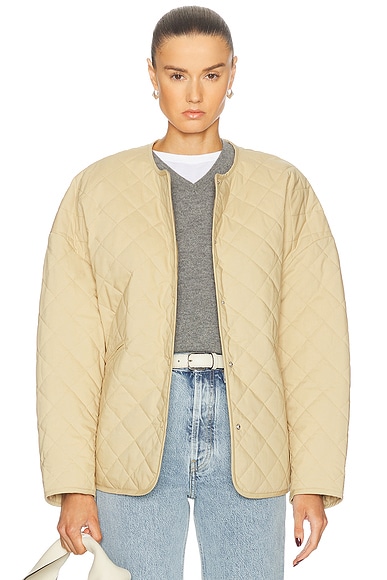 Toteme Quilted Jacket in Desert