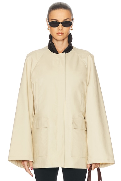 Balenciaga Tracksuit Jacket in Cement Beige | FWRD