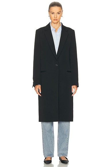 Toteme Classic Tailored Coat in Black