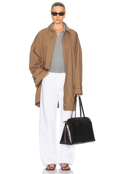 Toteme Oversized Trench Jacket in Hazel