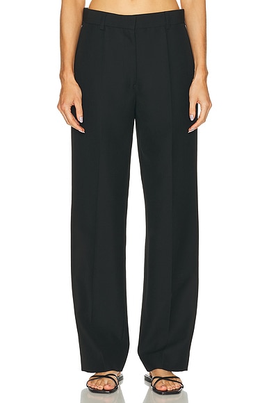 Toteme Straight Suit Trouser in Black