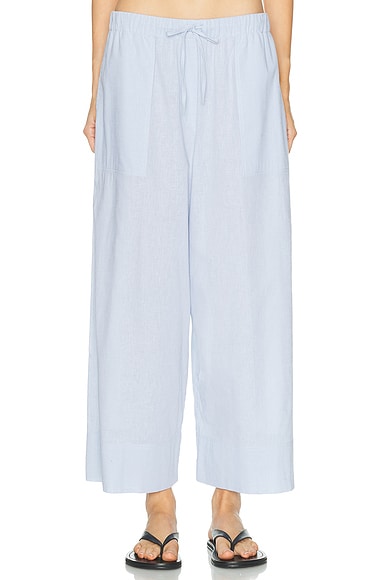 Toteme Wide Summer Pant in Sky