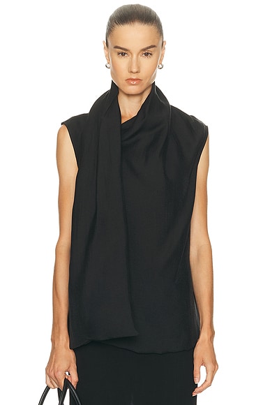 Toteme Scarf Blouse in Black