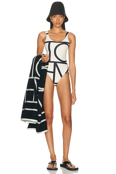 Monogram One Piece Swimsuit