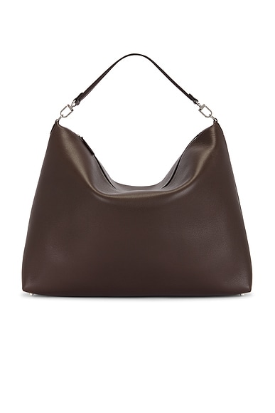 Bevel Grained Leather Tote Bag