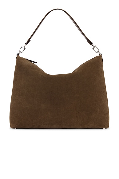 Medium Bevel Cord Suede Bag