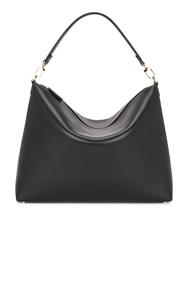 Medium Bevel Grained Leather Bag