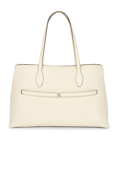 Grained Leather Lounge Tote Bag