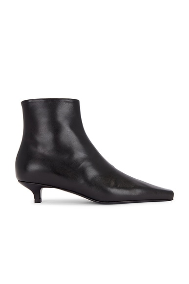 Toteme The Slim Ankle Boot in Black