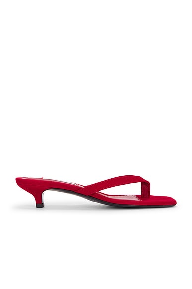 Leather Heeled Flip Flop