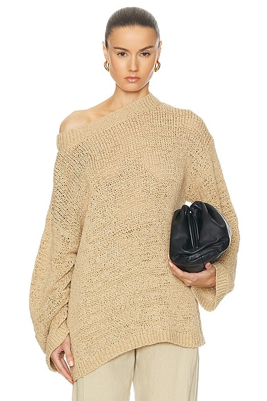 Shop Tove Juin Knitted Top In Stone