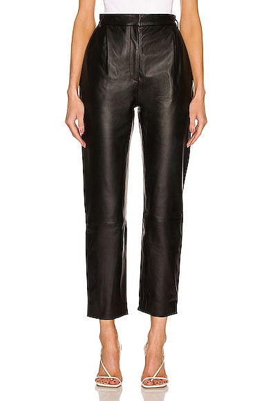 TOVE Emma Leather Pant in Black