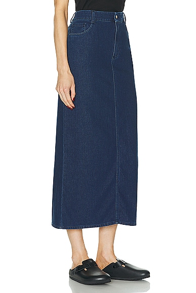 Shop Tove Sera Skirt In Mid Blue