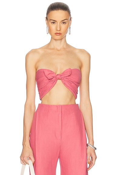 Charo Ruiz Ibiza Leta Top in Solid Fuchsia | FWRD Charo Ruiz Ibiza Leta Top in Solid Fuchsia | FWRD