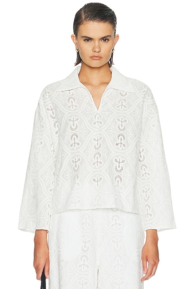 TOVE Leighton Top in White