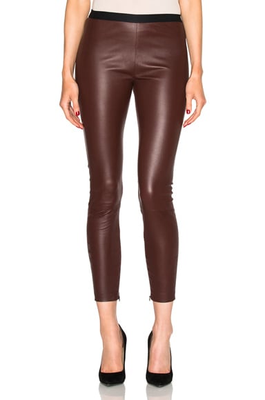 Brittany Cropped Leather Pants