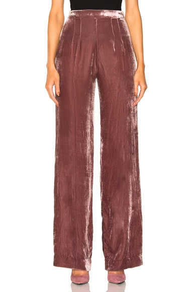 Alex High Waisted Velvet Pants