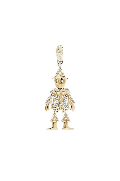 Timeless Precious Pryce Pendant Charm in 14k Yellow Gold & Diamonds