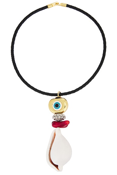 Evil Eye Conch Necklace
