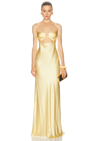 Cut Out Bias Gown