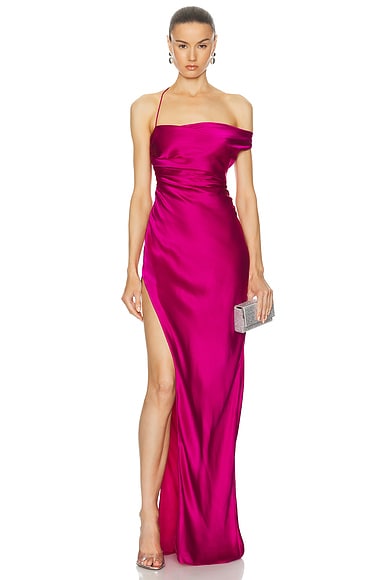 Shop The Sei Bardot Gown In Orchid