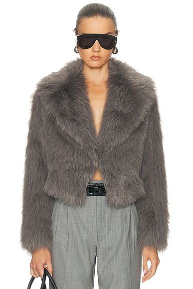 Faux Fur Bomber Jacket