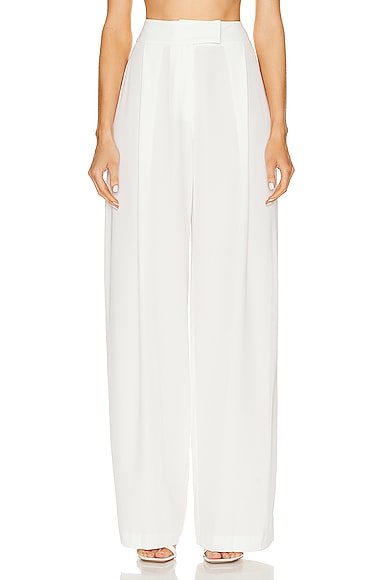 The Sei Baggy Pleat Trouser in Ivory