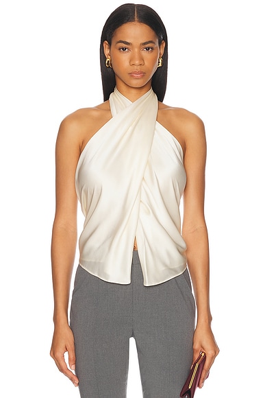 Cross Wrap Halter Top