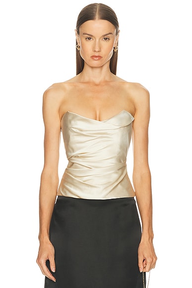 Cowl Bustier Top