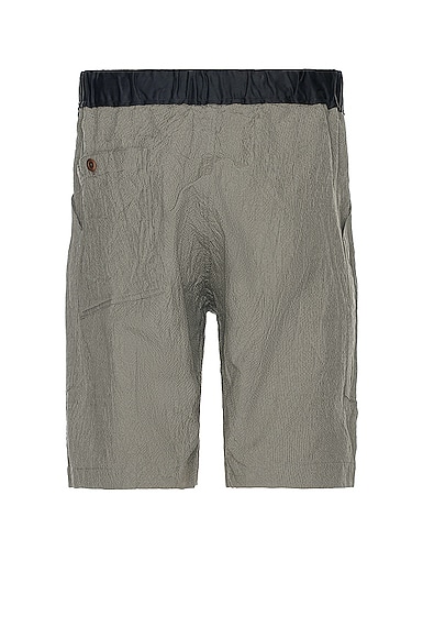 Shop Ts(s) Cotton*ramie*silk Seersucker Cloth Loose Fit Shorts In Gray