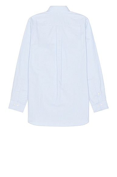 Shop Ts(s) Pastel Color Cotton Oxford Cloth B.d. Shirt In Blue