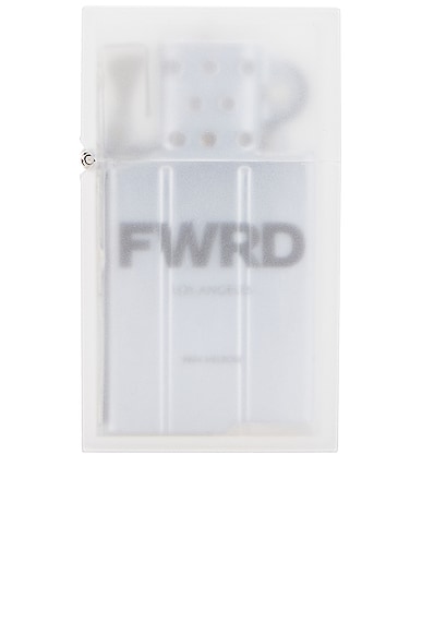 Tsubota Pearl x Fwrd Hard Edge Colour Lighter in Frosty White & Silver
