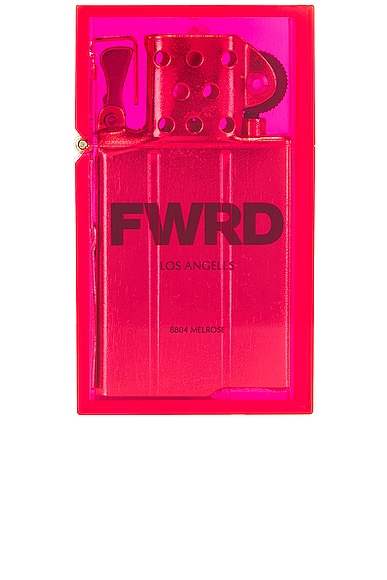 Tsubota Pearl x Fwrd Hard Edge Transparent Lighter in Pink & Gold