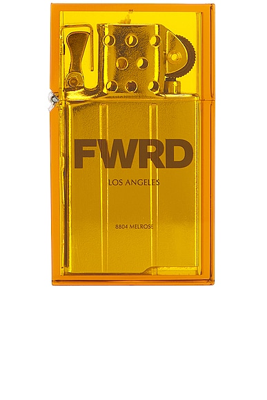 x Fwrd Hard Edge Transparent Lighter in Yellow