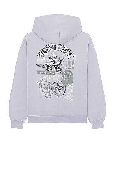Thisisneverthat X Felix The Cat Archive Hoodie In Pale Purple