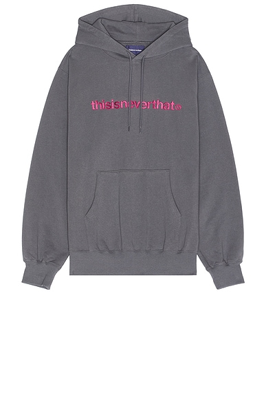 thisisneverthat T Logo Hoodie in Dark Grey