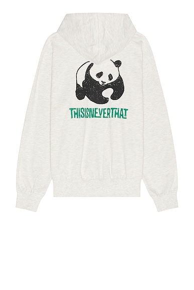 thisisneverthat Panda Hoodie in Oatmeal