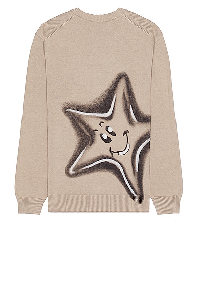 thisisneverthat Star Knit Sweater in Beige