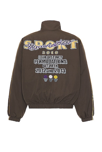 Shop Thisisneverthat Sport 2010 Bomber Jacket In Brown